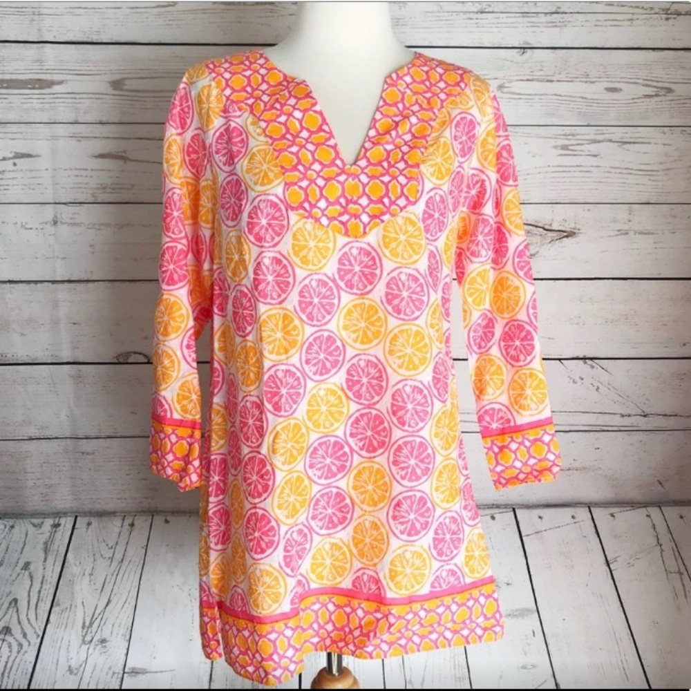 Vineyard Vines Lemons and Limes Tunic Dress Summer